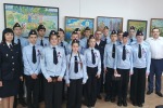 Чествование  новоиспеченных юных полицейских.